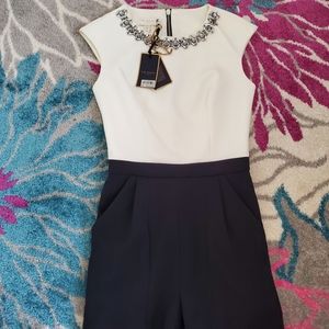 Ted baker black and white Romper size 0.